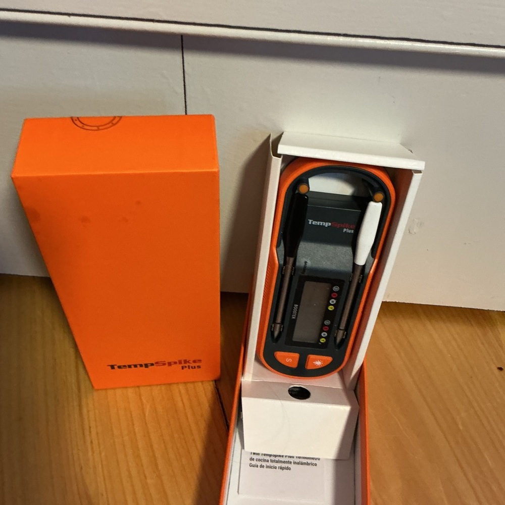 Tempspicks Plus Digital Thermometer - Orange/Black